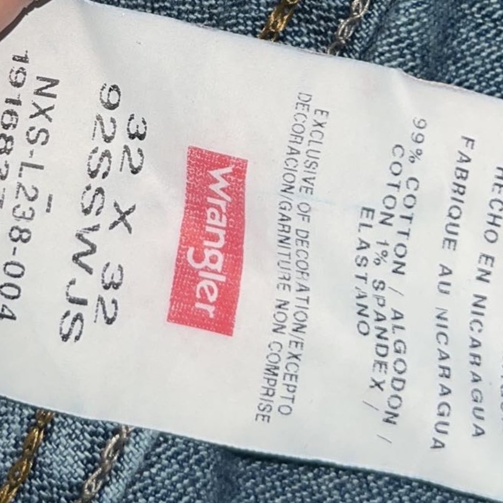 Wrangler blue jeans